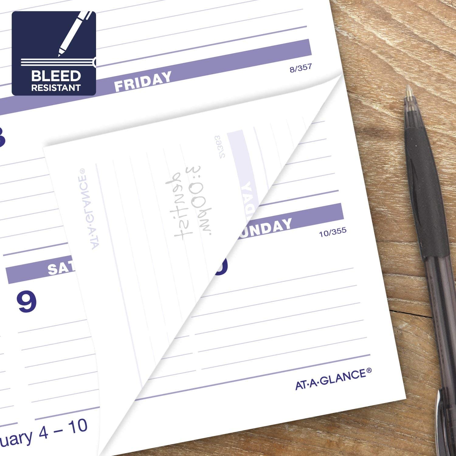 AT-A-GLANCE 2023 Weekly Desk Calendar Refill, Flip-A-Week, 6" x 7" (SW705X50) - Image 3